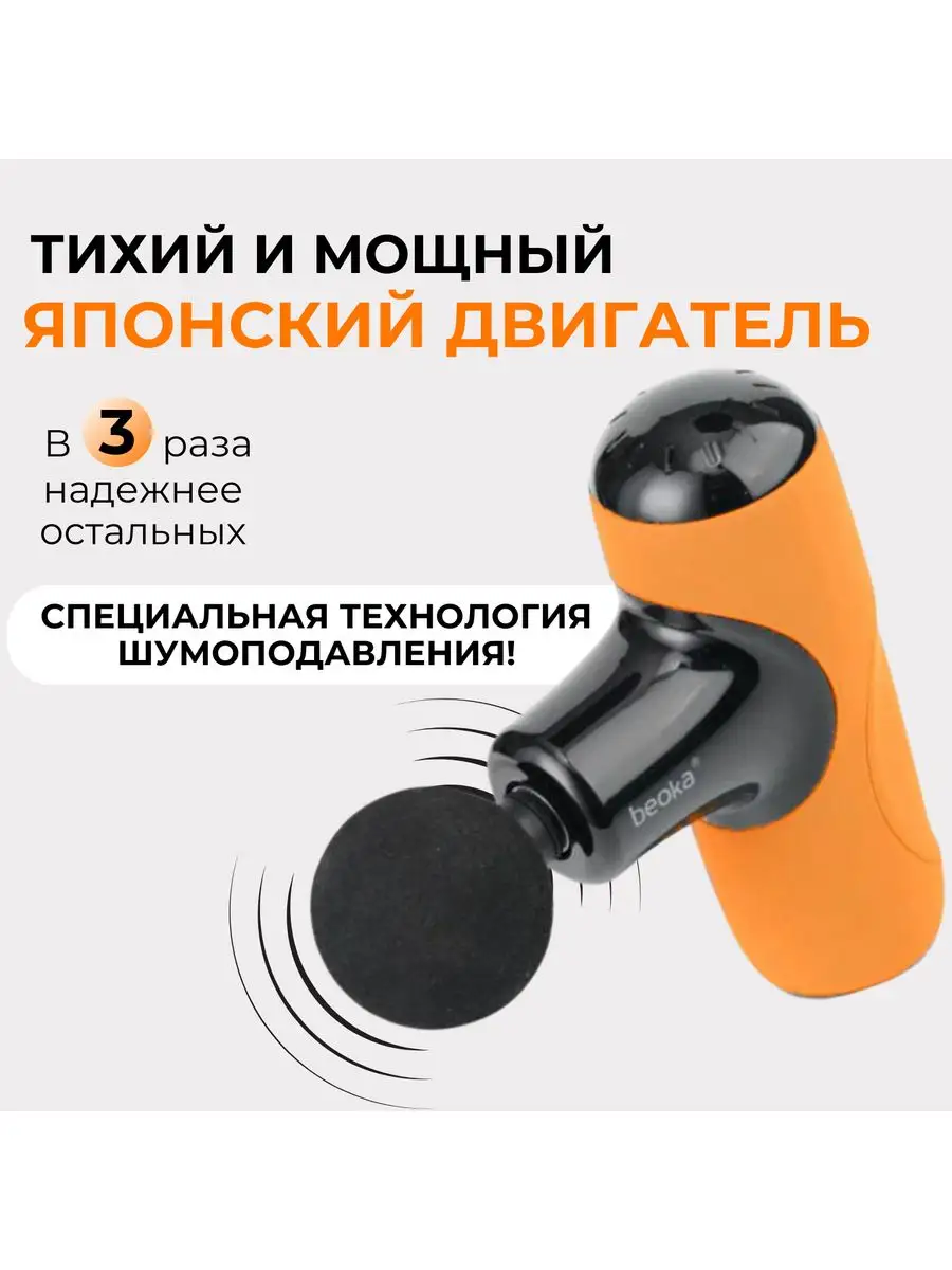 Перкуссионный массажер Beoka Massage Gun Q1 Super Mini Beoka 172068466  купить в интернет-магазине Wildberries