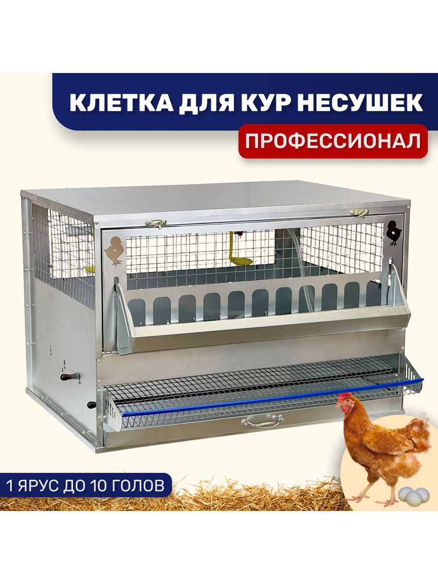 Клетка для кур-несушек ПРОФИ Удачный Фермер 172090248 купить за 11 276 ₽ в  интернет-магазине Wildberries