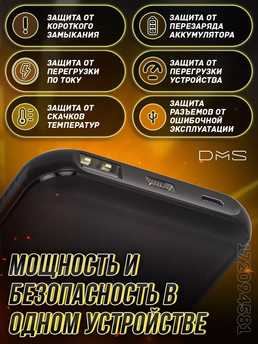 Повербанк 15000 с быстрой зарядкой Power Bank mah пауэр банк DMS 172094581  купить за 698 ₽ в интернет-магазине Wildberries