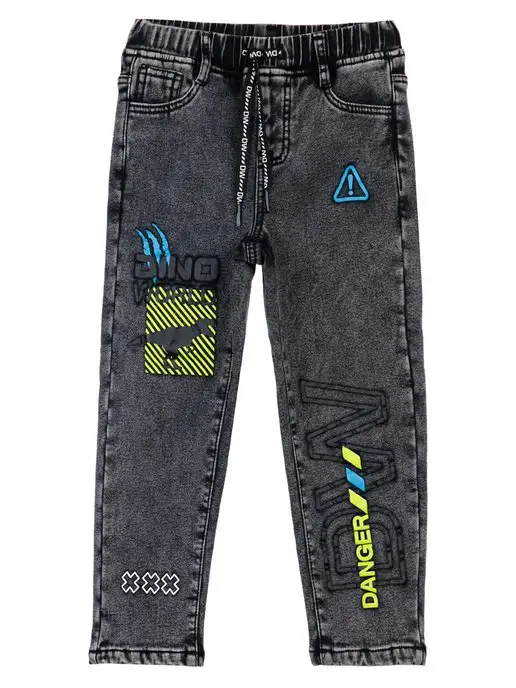PlayToday Джинсы comfort fit на флисе, серый, фото 6