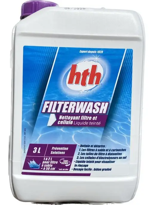 Nettoyant filtres à sable et cellules électrolyseurs HTH Filterwash