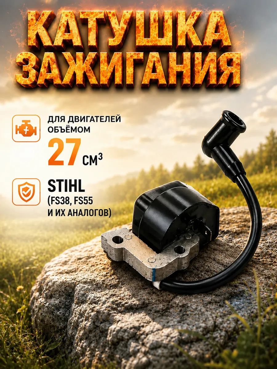 Катушка зажигания для триммера STIHL FS38 FS55