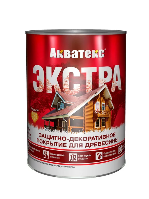 Акватекс Пропитка для дерева защитно-декоративная, коричневый, фото 8