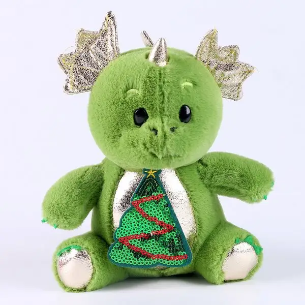 Мягкая игрушка символ года дракон с елочкой