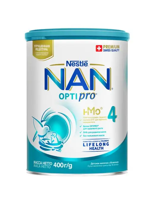 NAN OPTIPRO -4 Молочная смесь 400г, 400 г
