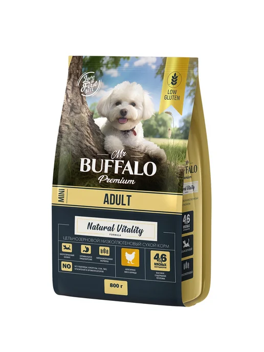 Сухой корм Mr.BUFFALO для собак, курица, 0,8 кг