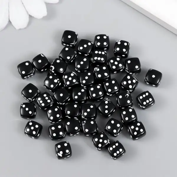 Бусины для рукоделия Игральный кубик набор 20гр