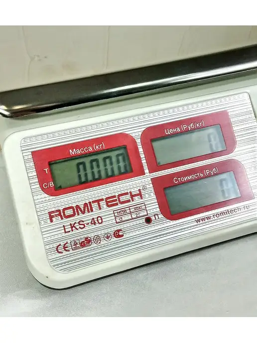 Romitech LCS 40 Весы торговые настольные фасовочные ROMITECH40кг LKS-40, 40 кг, фото 7