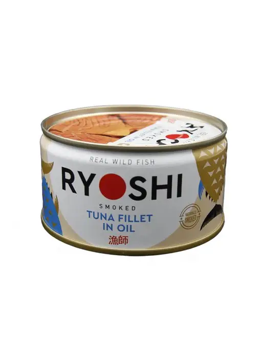 БАРС РКЗ Тунец полосатый копченый в масле, филе, RYOSHI, 185 г, 185 г, фото 2