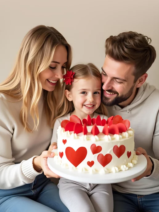 Cafebeze Сердечки на торт съедобные вафельные украшения, красный, фото 5