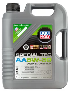 Моторное масло Ликви Моли Special Tec AA 5W-30 5л - 7530 Liqui Moly 172204149 купить за 6 777 ₽ в интернет-магазине Wildberries