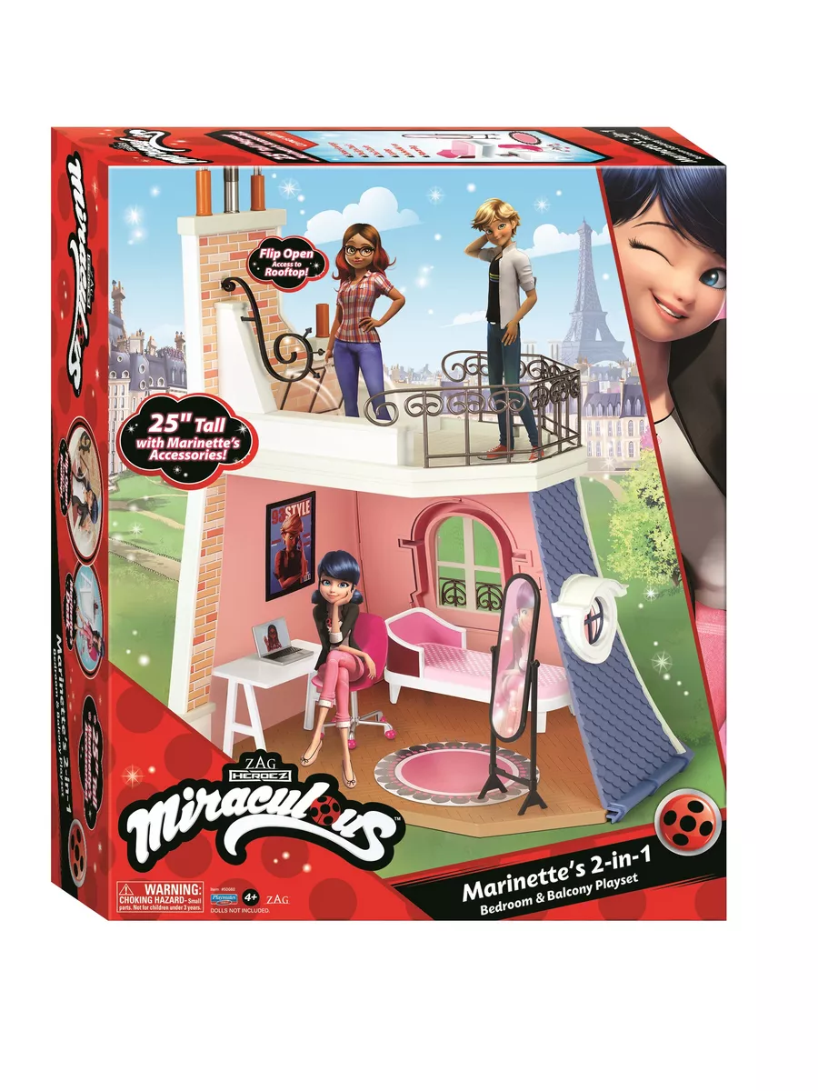 Кукольный домик Маринет Miraculous Леди Баг и Супер-кот 172204789 купить за  10 383 ₽ в интернет-магазине Wildberries