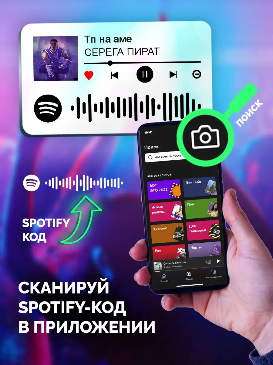 Спотифай Брелок СЕРЕГА ПИРАТ - тп на аме Arthata-spotify постер Спотифай  постер 172228271 купить за 264 ₽ в интернет-магазине Wildberries