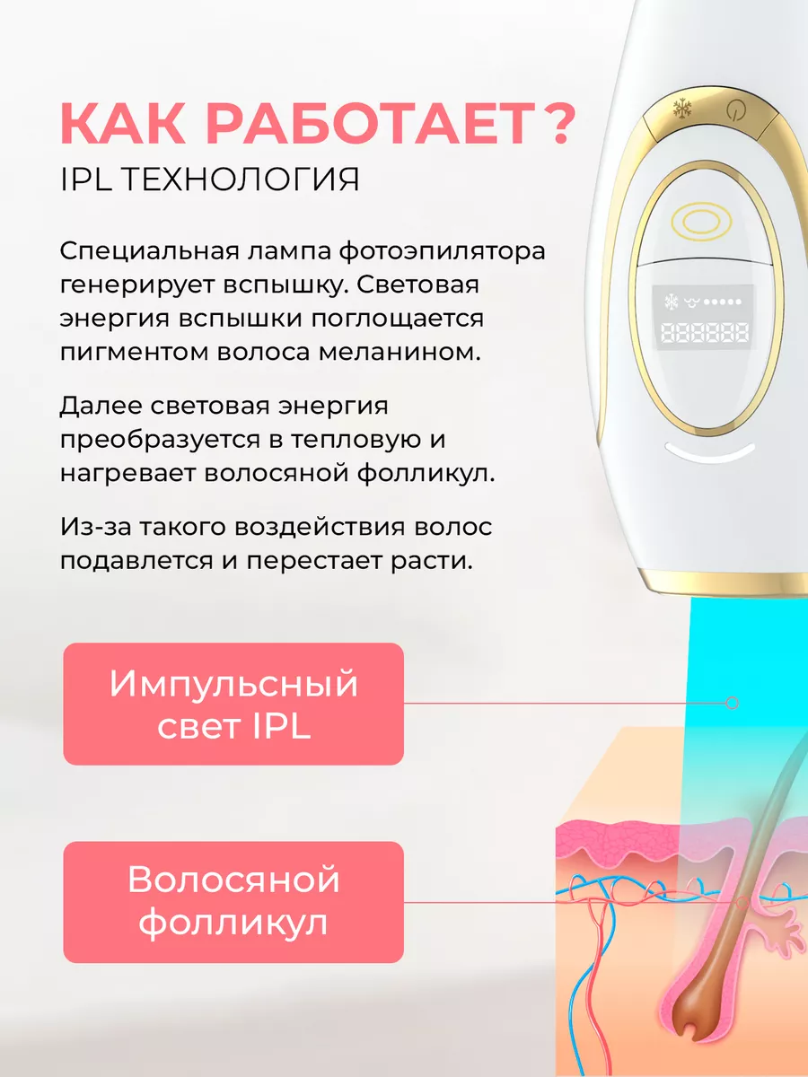 Фотоэпилятор профессиональный лазерный IPL система IBORRIA 172229924 купить  за 6 049 ₽ в интернет-магазине Wildberries