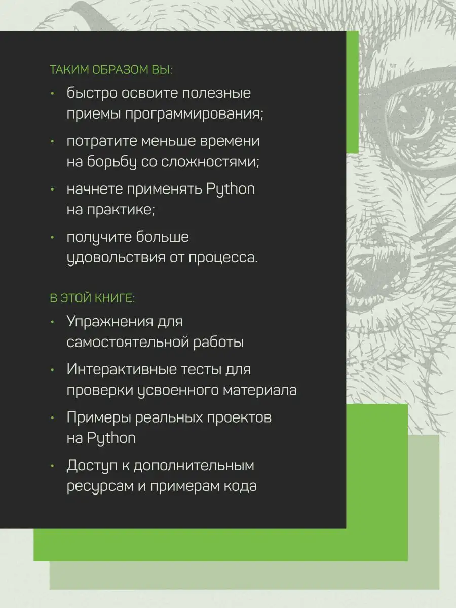 Книга для программистов Знакомство с Python ПИТЕР 172232163 купить за 2 099  ₽ в интернет-магазине Wildberries