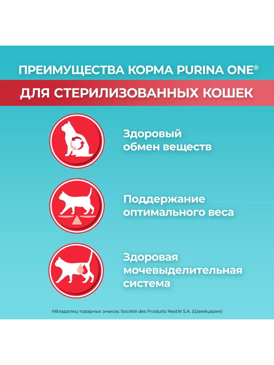 Сухой Корм Пурина Для Стерилизованных Кошек 9,75 Кг PURINA ONE 172258702  купить за 4 525 ₽ в интернет-магазине Wildberries