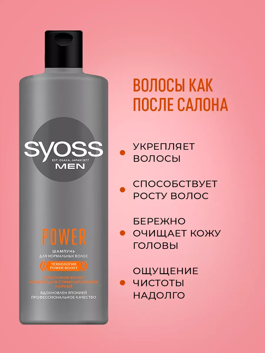 Шампунь SYOSS MEN 