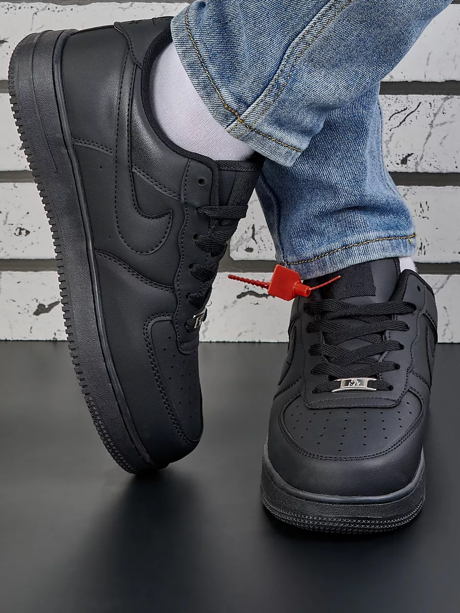 Air force 1 denim black hotsell