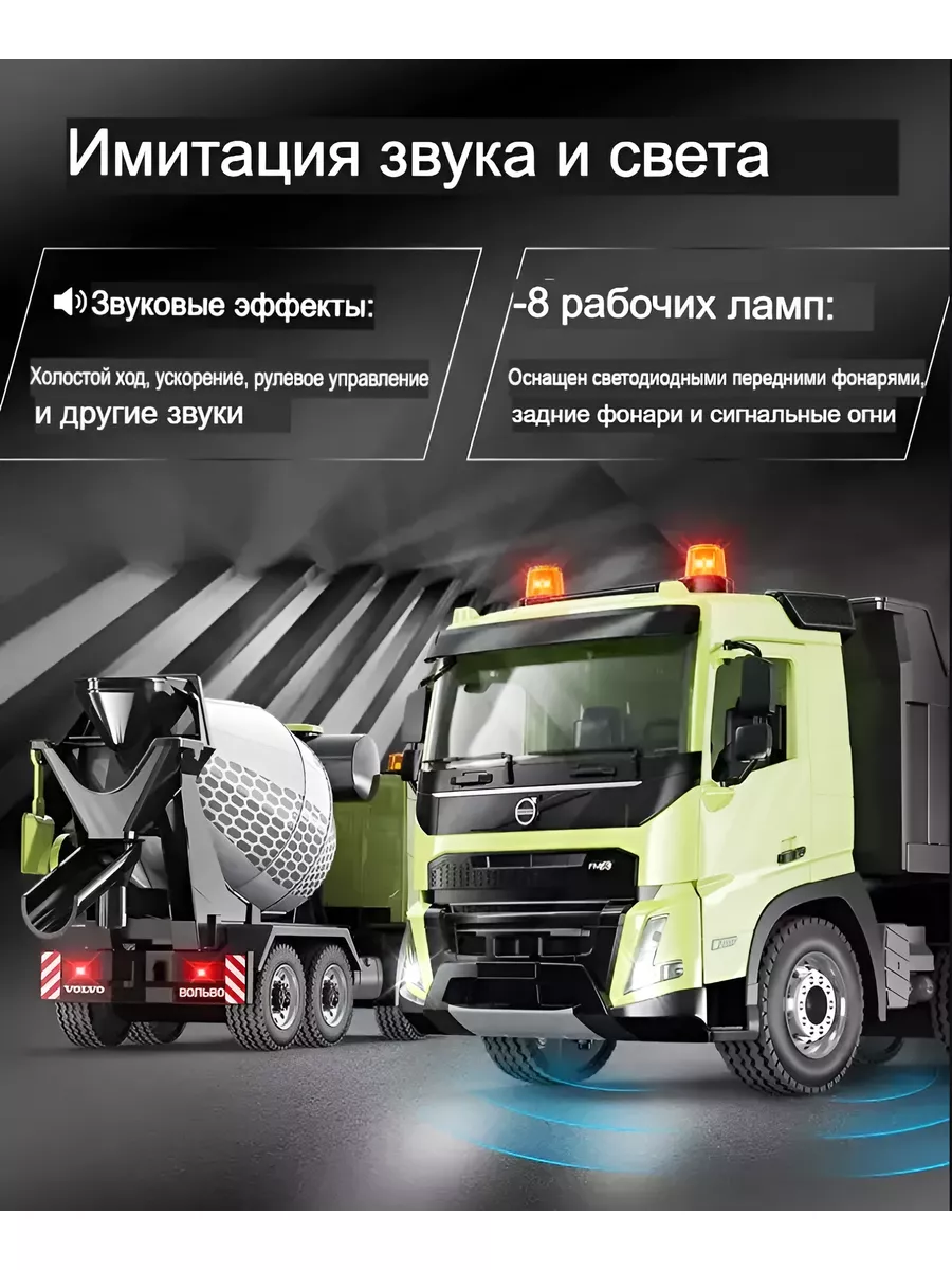 Самосвал на радиоуправлении Volvo FMX Double Eagle 172285449 купить за 3  790 ₽ в интернет-магазине Wildberries