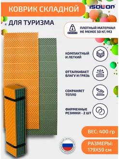 Коврик плотный складной для туризма и спорта 15 мм Isolon 172325301 купить за 1 095 ₽ в интернет-магазине Wildberries