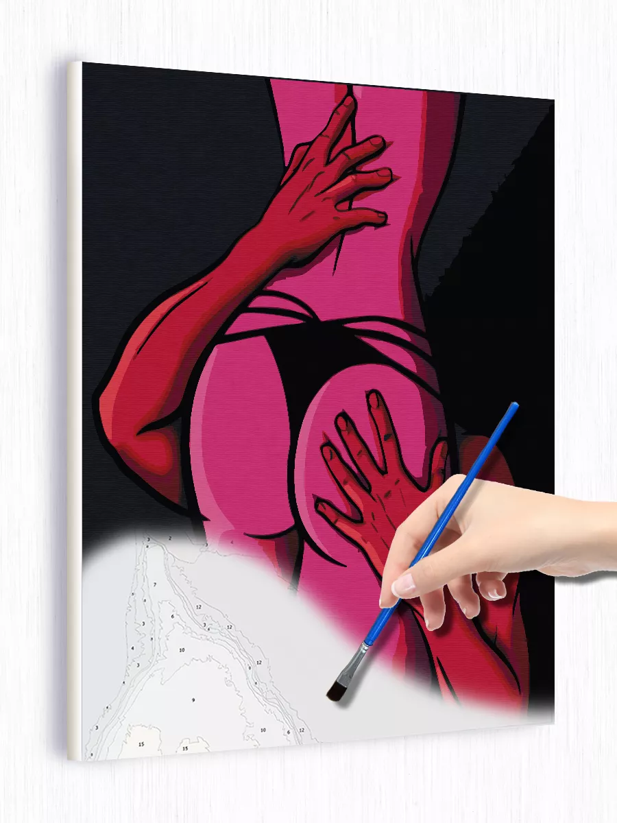рисунок порно Картина по номерам Эротика JonnyArt 18+ 172360958 купить за 722 ₽ в  интернет-магазине Wildberries