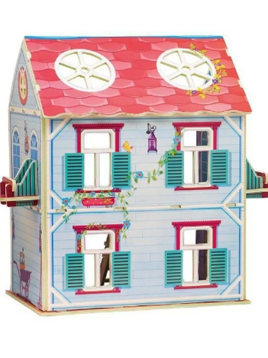 Кукольный картонный домик