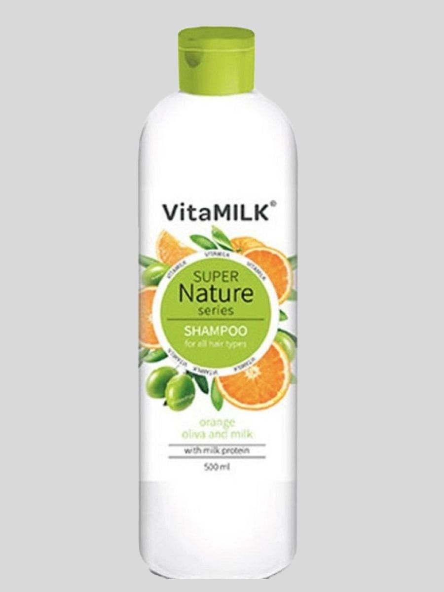 Супер натур. Шампунь "Vita Milk" super nature 500мл малина/черника/молоко. Шампунь с апельсином.