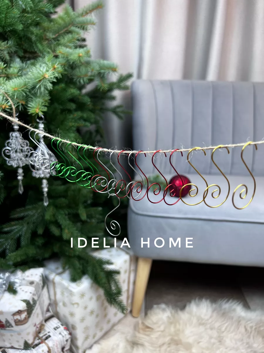 Крючки для новогодних игрушек IDELIA HOME 172476413 купить в  интернет-магазине Wildberries