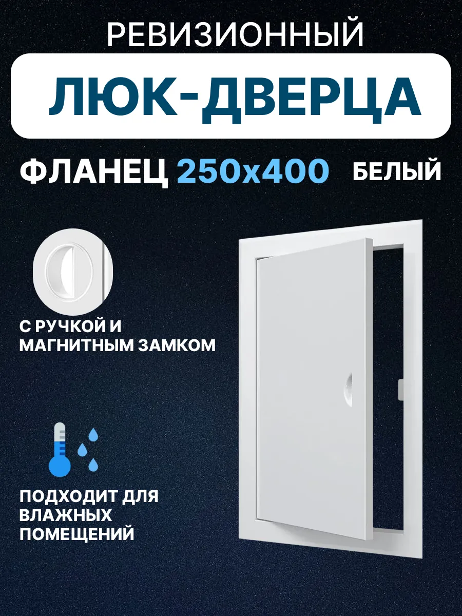 ЛТ2540М, Люк ревизионный 310х460 с фланцем 250х400 с ручкой