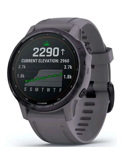 GARMIN FENIX 6S PRO SOLAR WOA AMETHYST W SHALE BAND