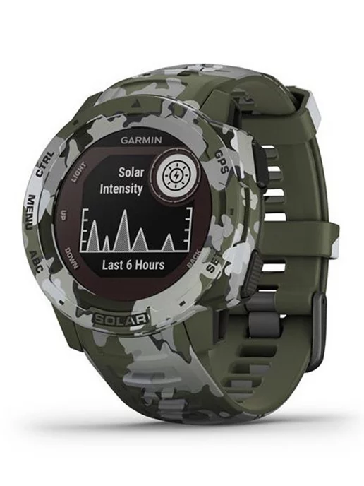 GARMIN INSTINCT SOLAR GPS WATCH LICHEN CAMO WW