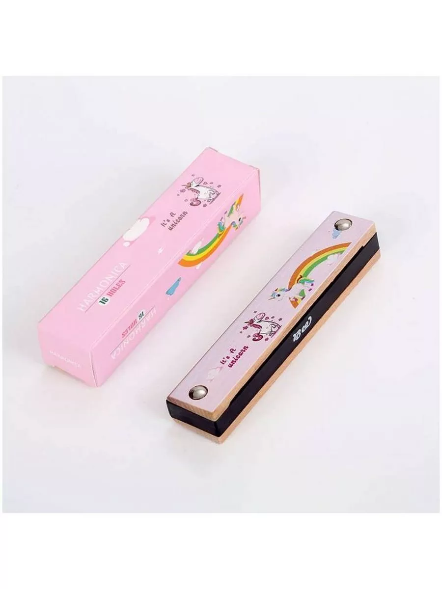 Губная гармоника тремоло С DF16W PINK 16/16 отв., 32 яз