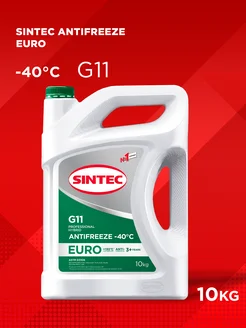 Антифриз EURO G11 (-40°С) силикатный, зеленый 10кг Sintec 172610566 купить за 2 210 ₽ в интернет-магазине Wildberries