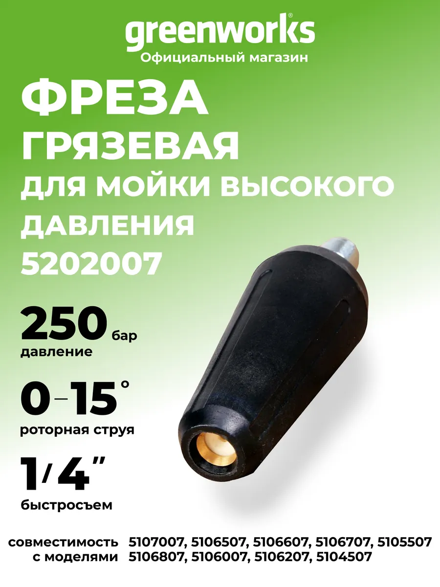 Ротационная насадка (турбо фреза) для моек