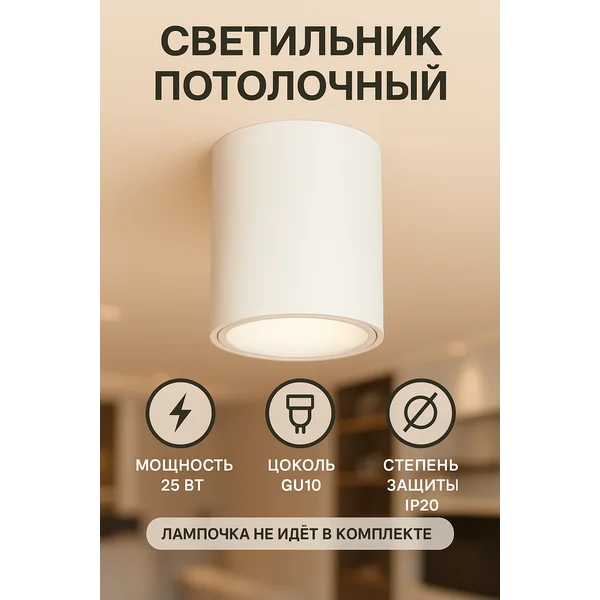 Светильник накладной потолочный