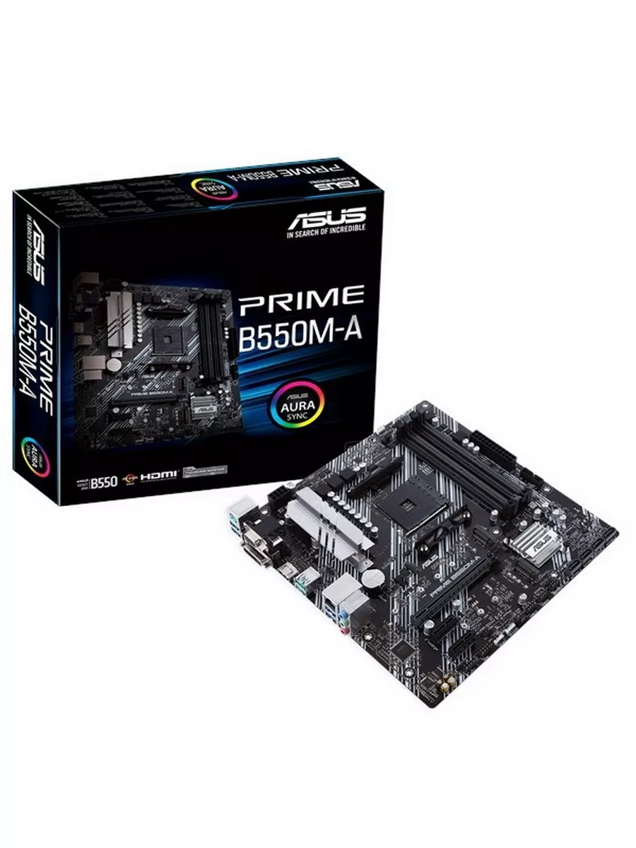 Asus Материнская плата PRIME B550M-A, AM4, Micro-ATX