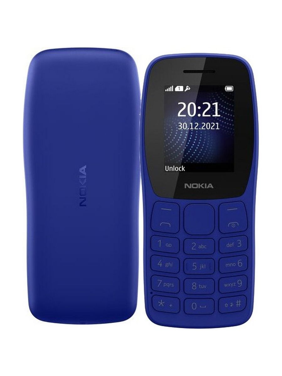 Мобильный телефон Nokia 105 TA-1428 Dual SIM EAC UA Blue Nokia 172675831  купить в интернет-магазине Wildberries