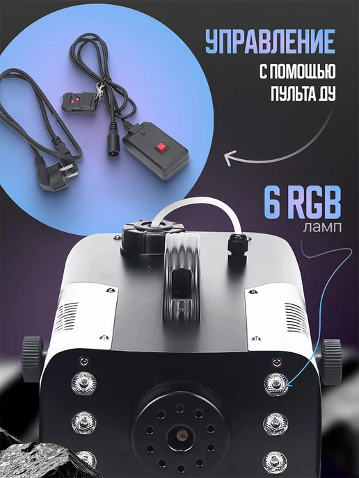 Икстелл Дым машина Fogmaster F-1500LED ДУ, вариант, фото 3