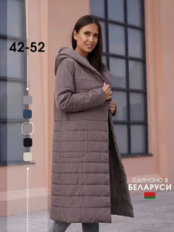 Пальто длинное стеганое с поясом и капюшоном Twin Tip 172685699 купить за 5 346 ₽ в интернет-магазине Wildberries