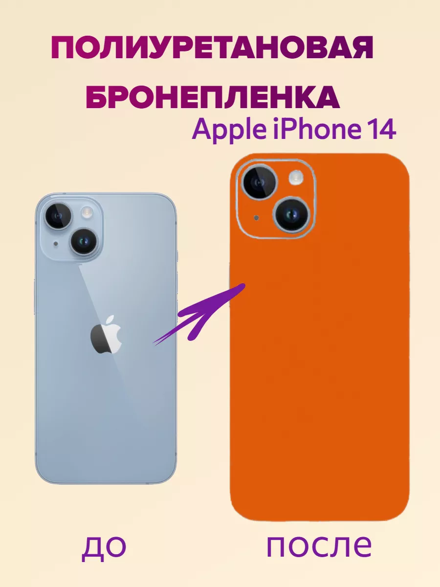 Цветная текстурная пленка на крышку iPhone 14 AKSDiadem 172687821 купить за  400 ₽ в интернет-магазине Wildberries