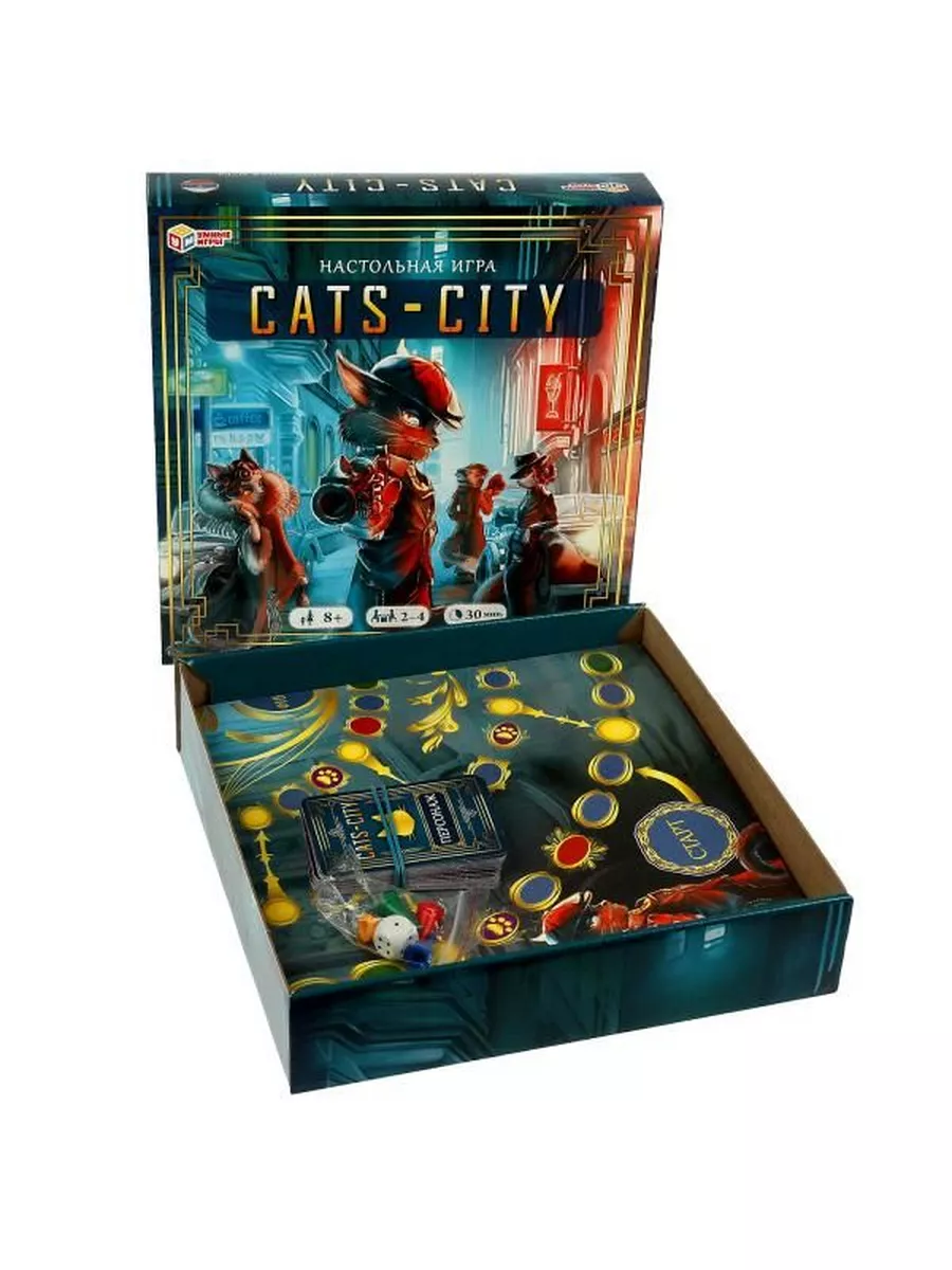 Настольная игра-ходилка Cats-city Умные игры 172761280 купить за 471 ₽ в  интернет-магазине Wildberries