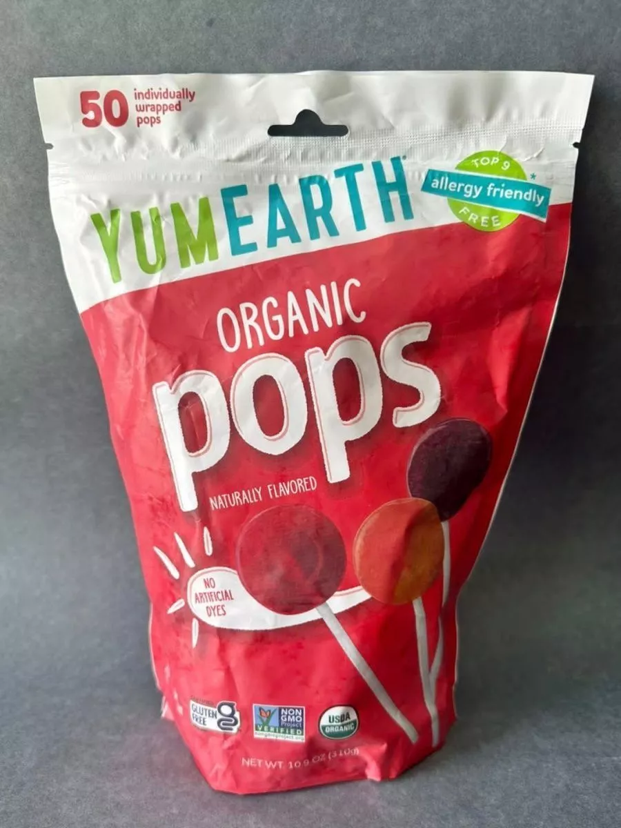 Organic pops, Органические леденцы, ассорти, 50 шт YumEarth 172765958  купить за 2 699 ₽ в интернет-магазине Wildberries