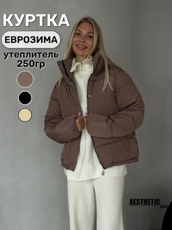 Короткая дутая куртка зефирка с высоким воротом Aesthetic brand 172789357 купить за 3 738 ₽ в интернет-магазине Wildberries