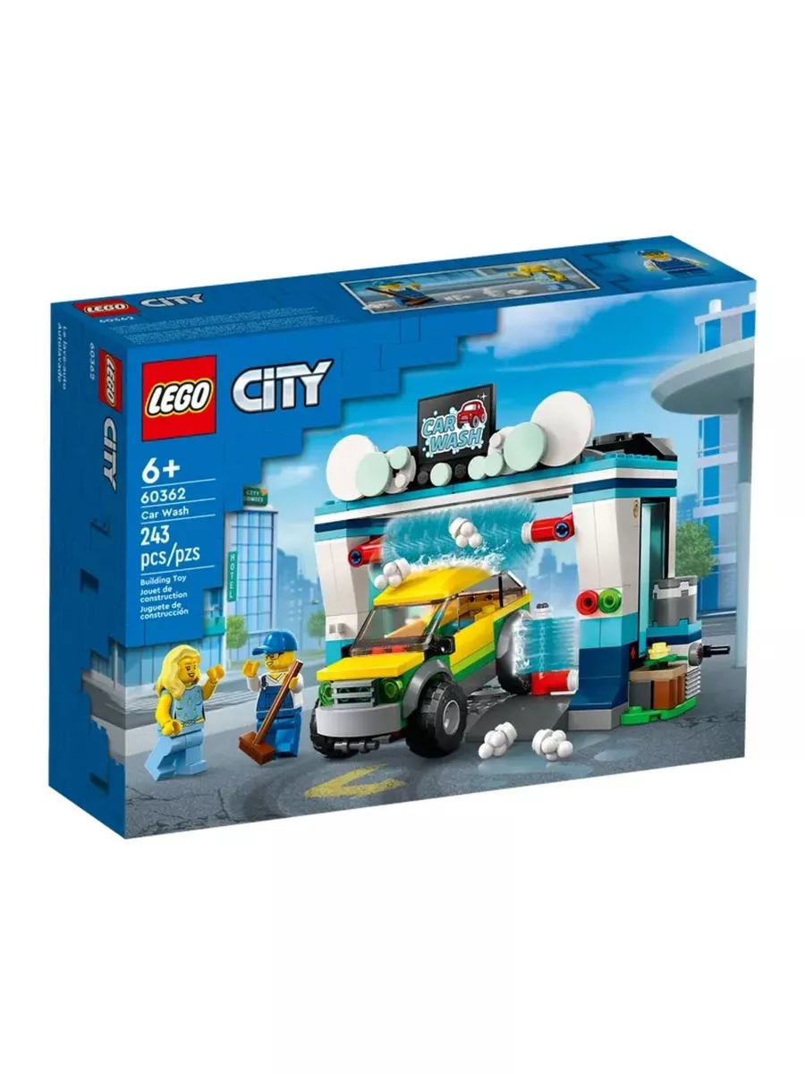 Конструктор LEGO City Автомойка City Carwash 60362 LEGO 172790608 купить за  2 949 ₽ в интернет-магазине Wildberries