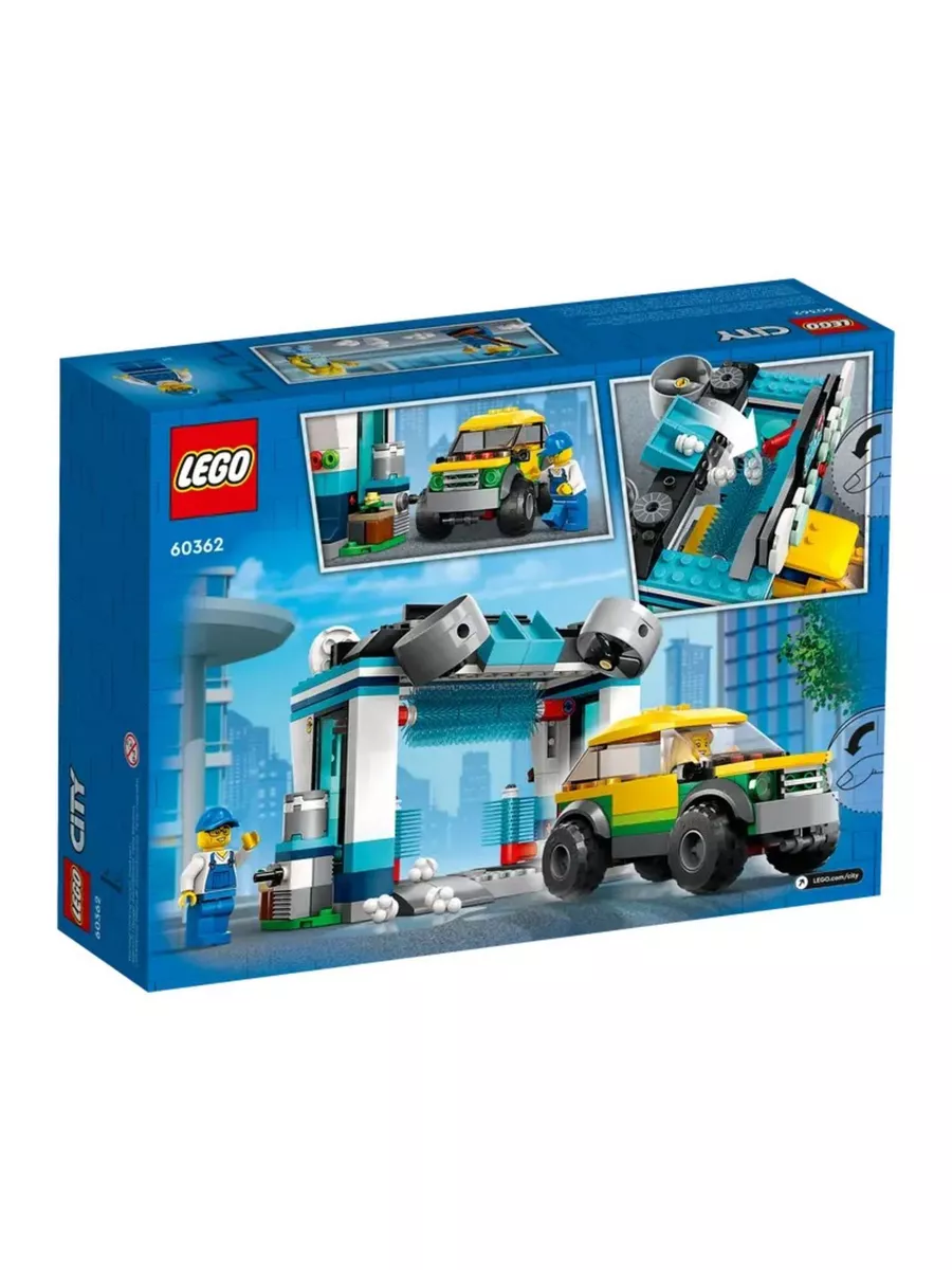 Конструктор LEGO City Автомойка City Carwash 60362 LEGO 172790608 купить за  2 949 ₽ в интернет-магазине Wildberries