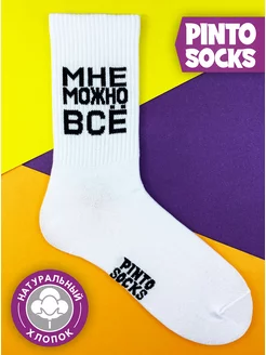 Прикольные смешные носки с принтом и надписями Pinto Socks 172815075 купить за 255 ₽ в интернет-магазине Wildberries