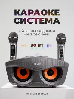 REXUS SD-306 Plus (Gray) - домашняя караоке система Rexus 172886123 купить за 6 257 ₽ в интернет-магазине Wildberries