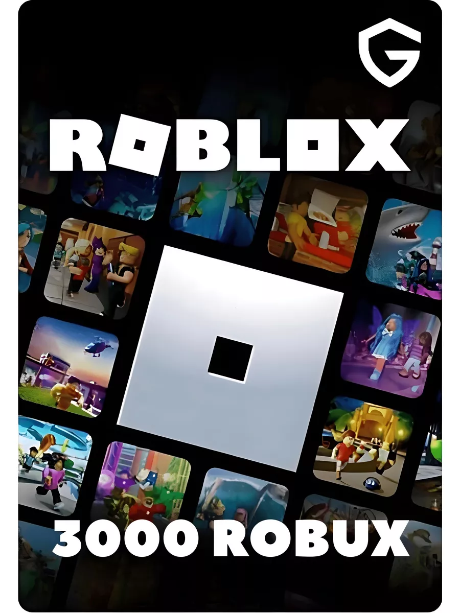 Карта пополнения 3000 Robux Roblox 172893610 купить в интернет-магазине  Wildberries