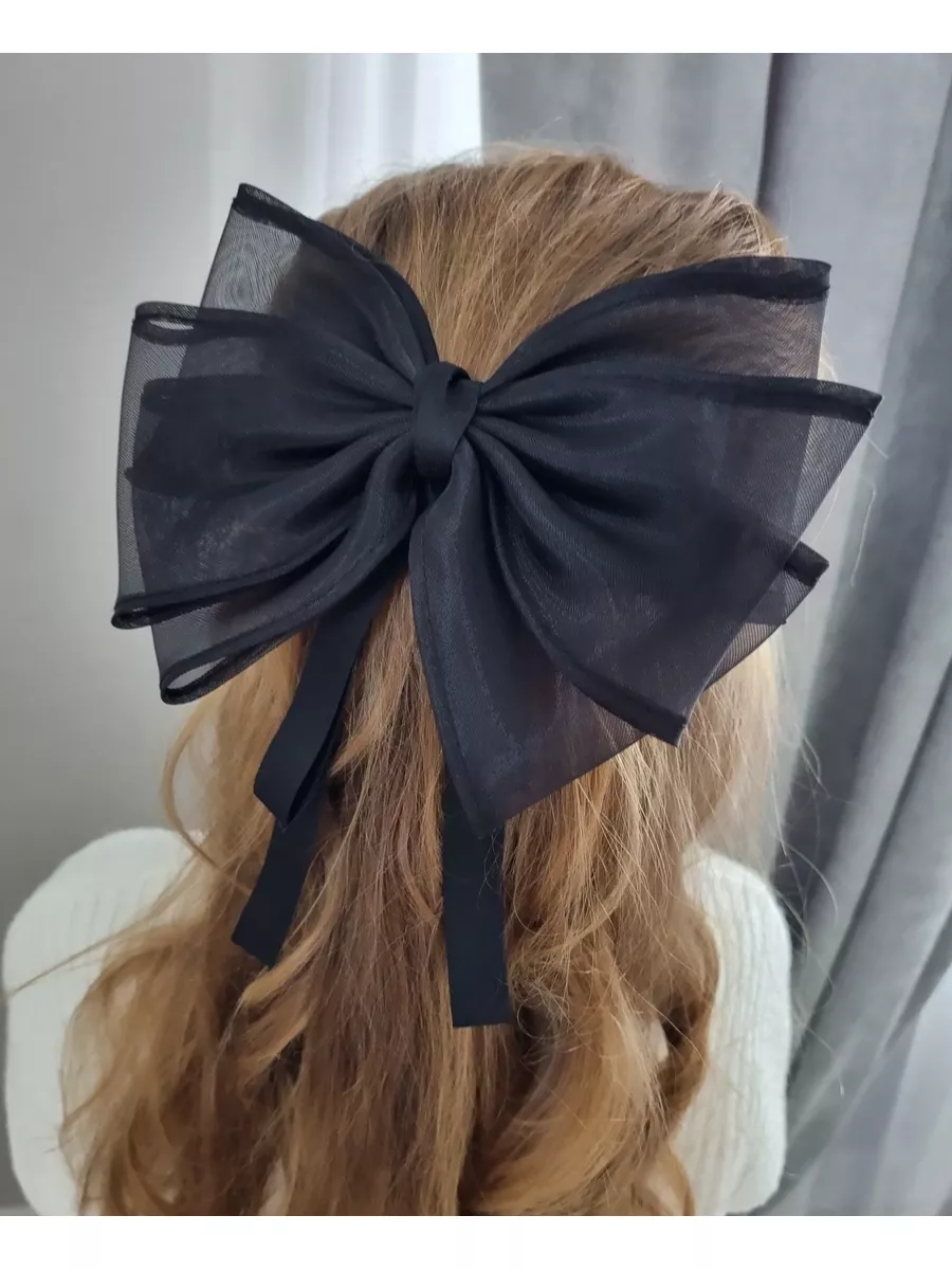 Детские фатиновые большие банты на резинке для волос для девочки купить со скидкой в Москве