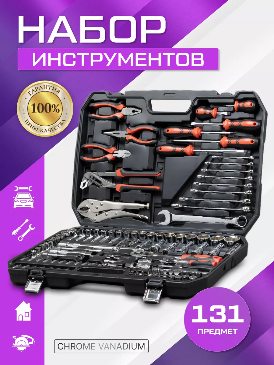 Набор инструментов 131 предмет Ineedtools 172944319 купить за 7 565 ₽ в  интернет-магазине Wildberries